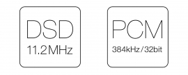 Поддержка Hi-Res аудио форматов DSD512 и PCM 384/32 